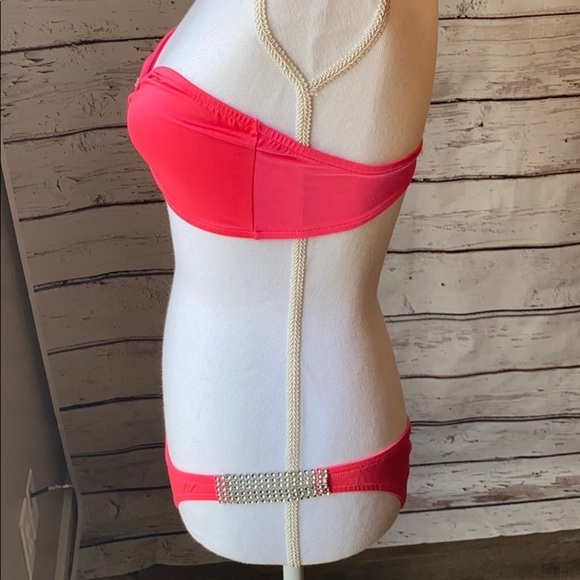 Small Pink Rhinestone Bikini EDM - Picture 3 of 12